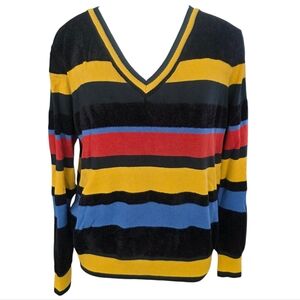 Ellison Striped Sweater Mulit Color Size Large